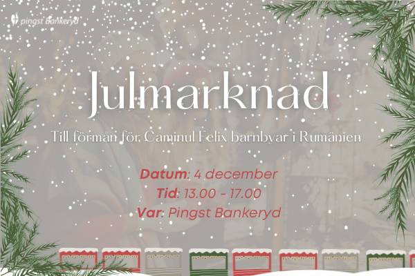 Julmarknad söndag 4/12