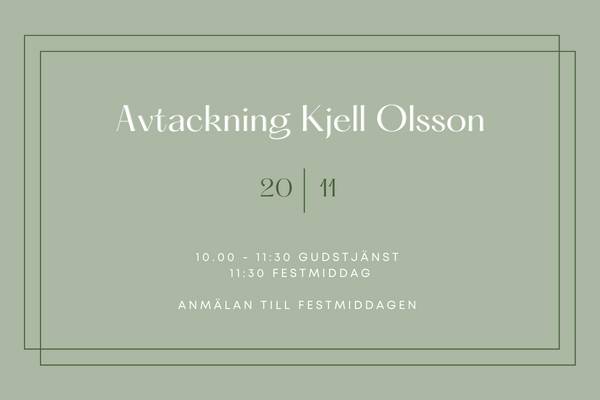 Avtackning Kjell Olsson