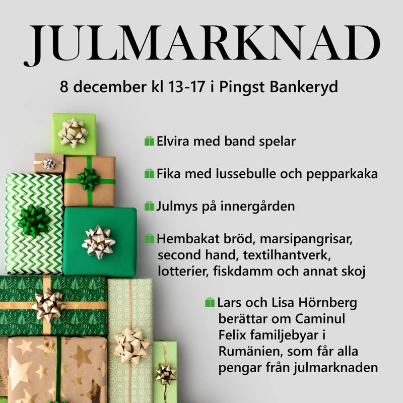 Pingst Bankeryds Julmarknad